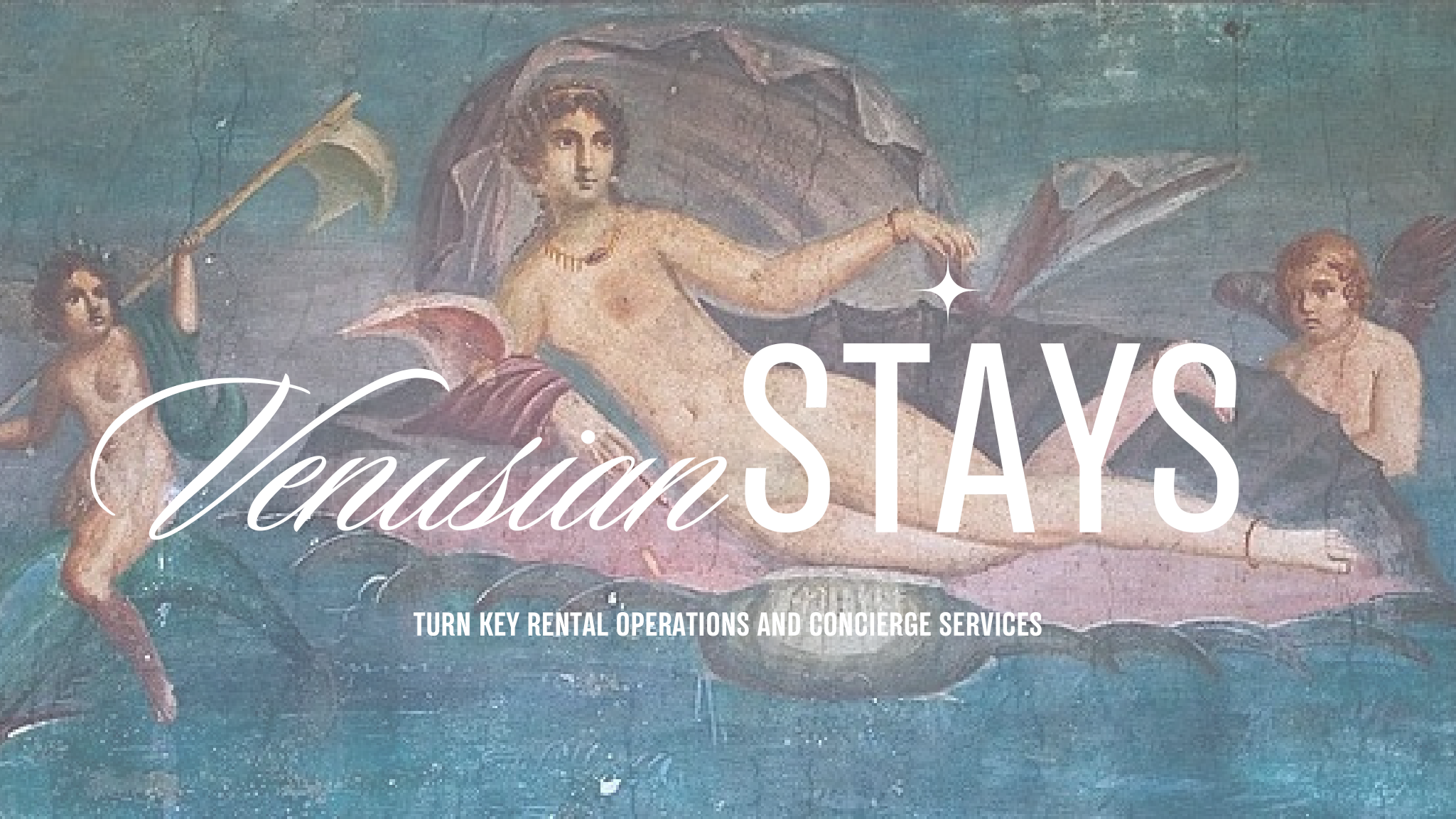 Venusian Stays brand image with classical Venus-inspired artwork